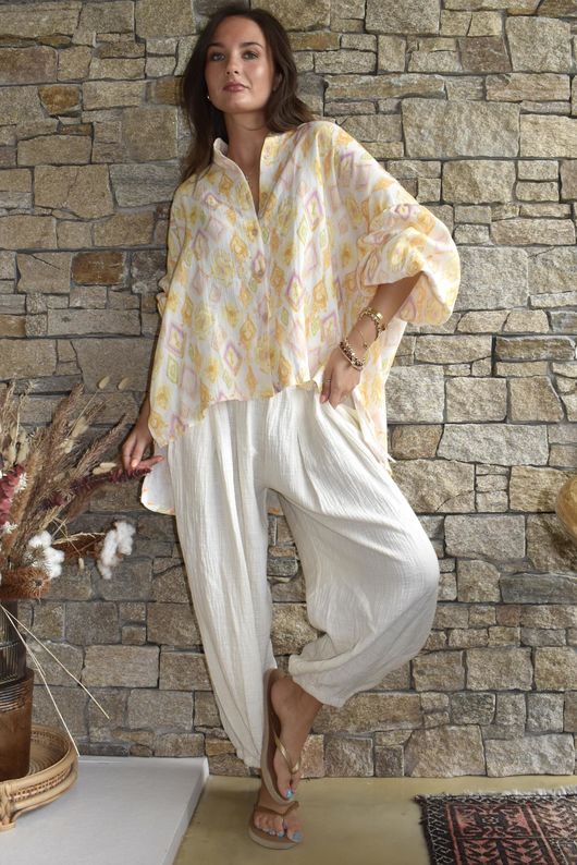 Daughter Of Ibiza Medina Balloon Sleeve Shirt